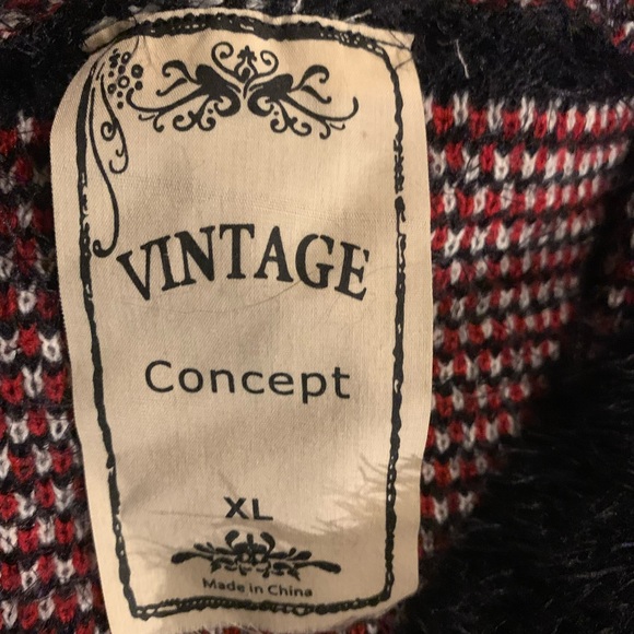 Vintage Concept sweater vest red/black/white - Picture 3 of 4